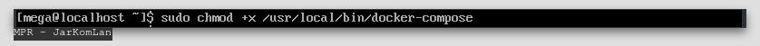 Chmod +x docker-compose