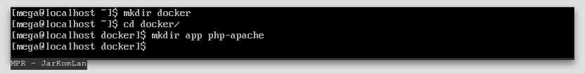 Membuat directory docker, app, php-apache