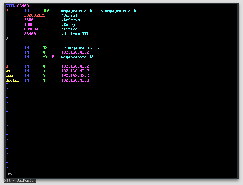 Konfigurasi megapranata.id.db