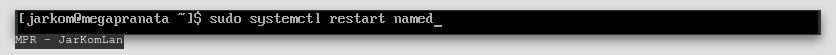 Restart named